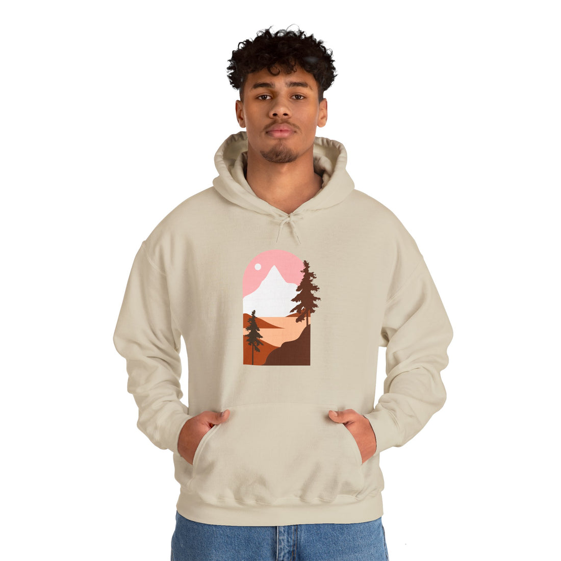 Arched Escape: Scenic Graphic Hoodie