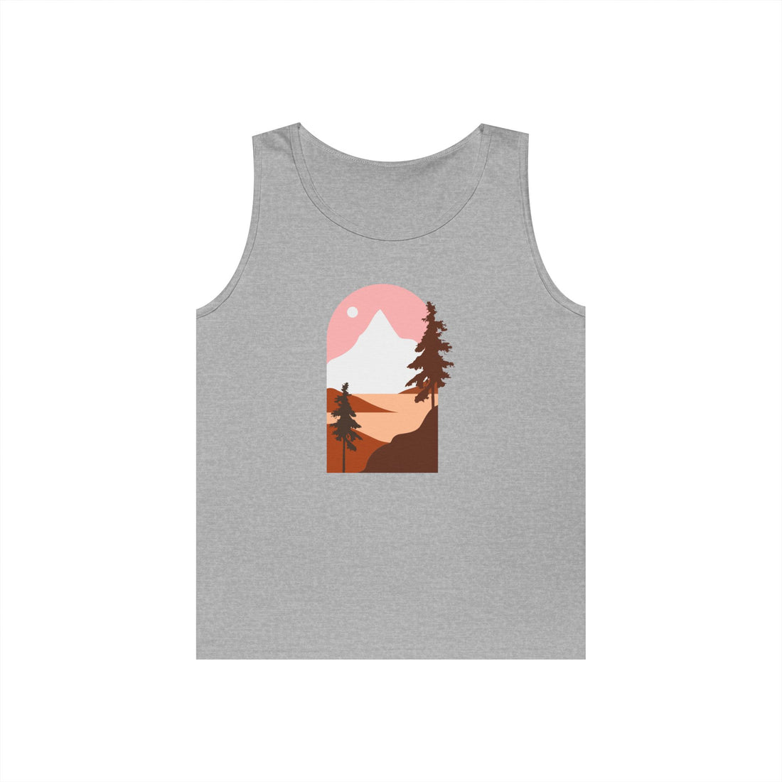 Arched Escape: Scenic Graphic Heavy Cotton Tank Top