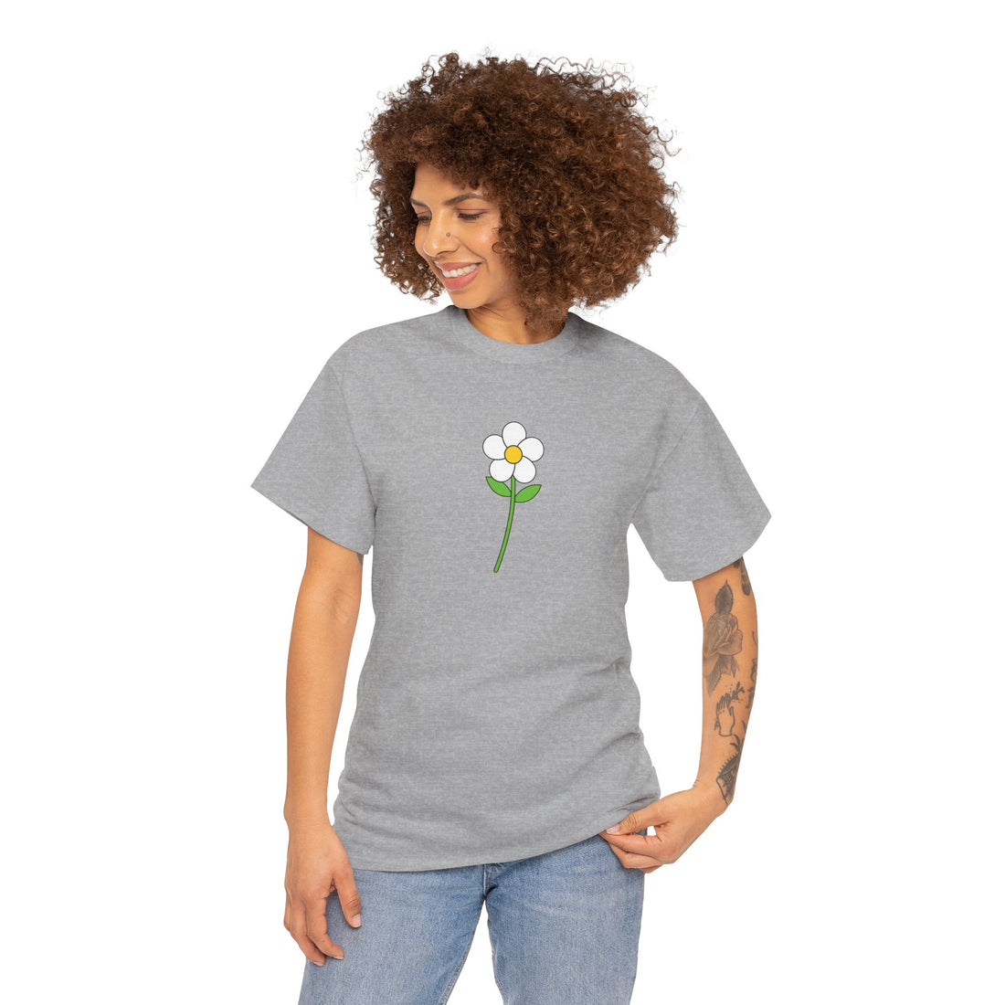 Minimalist Flower Graphic Tee