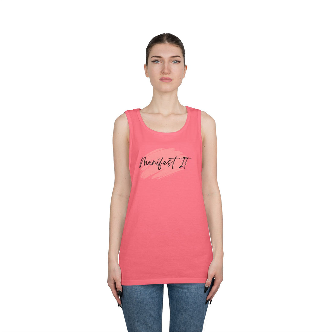 Manifest It Graphic Heavy Cotton Tank Top