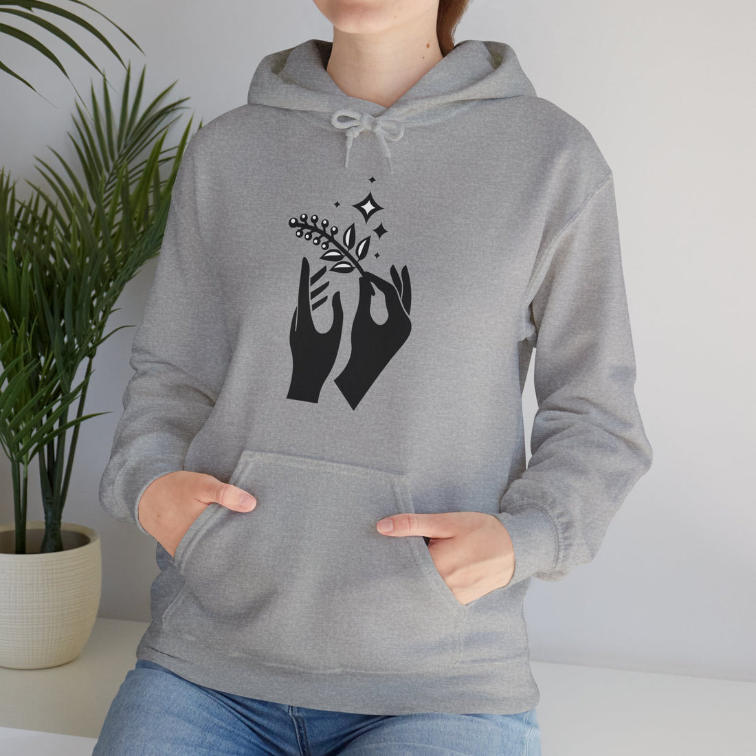 Celestial Unity: Nature-Inspired Graphic Hoodie