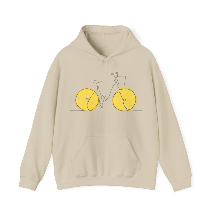 Fresh Ride: Lemon Bicycle Graphic Hoodie