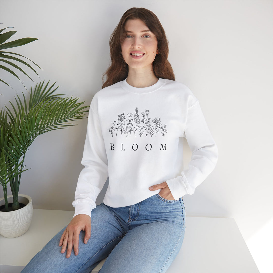 Bloom Flower Graphic Sweatshirt