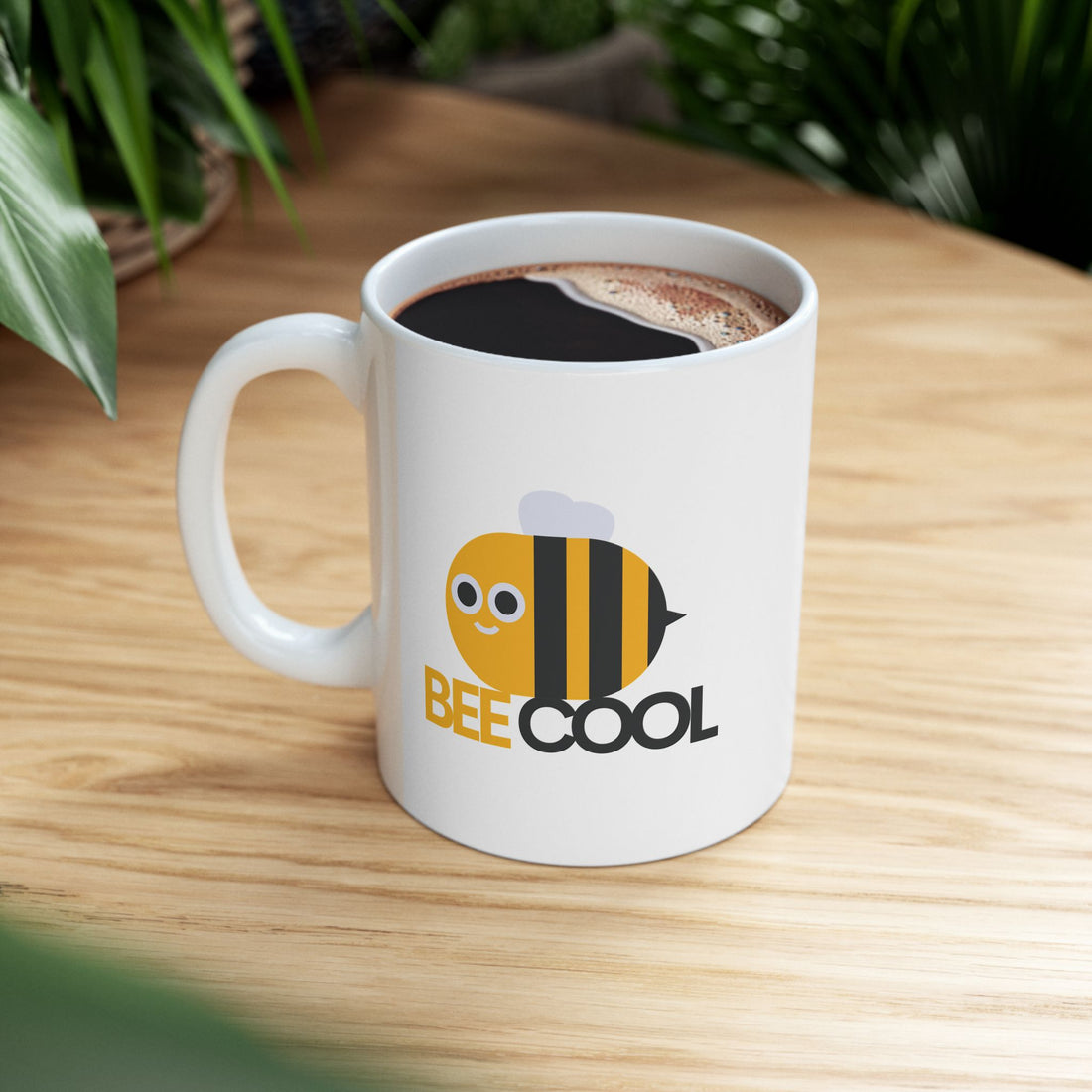 Bee Cool Graphic Ceramic Mug