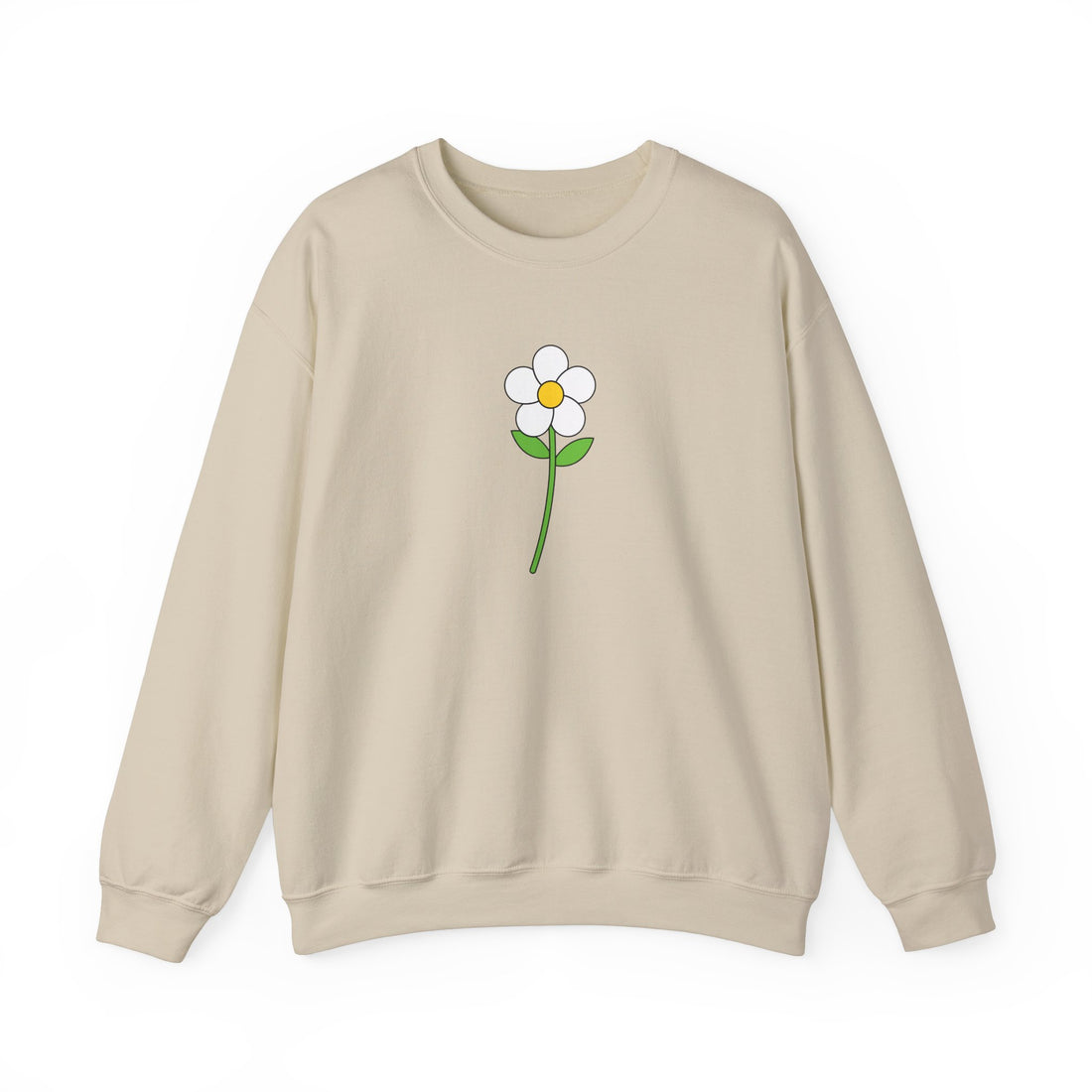 Minimalist Flower Graphic Sweatshirt