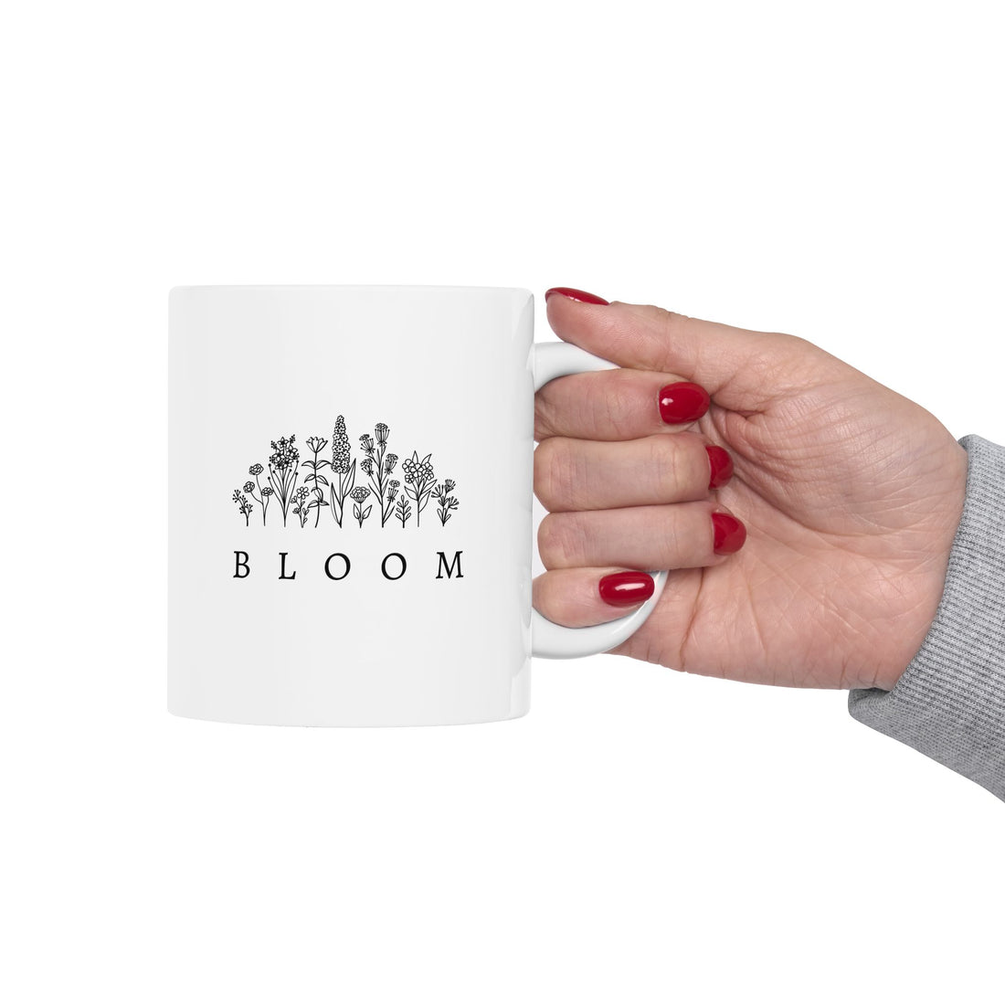 Bloom Flower Graphic Ceramic Mug