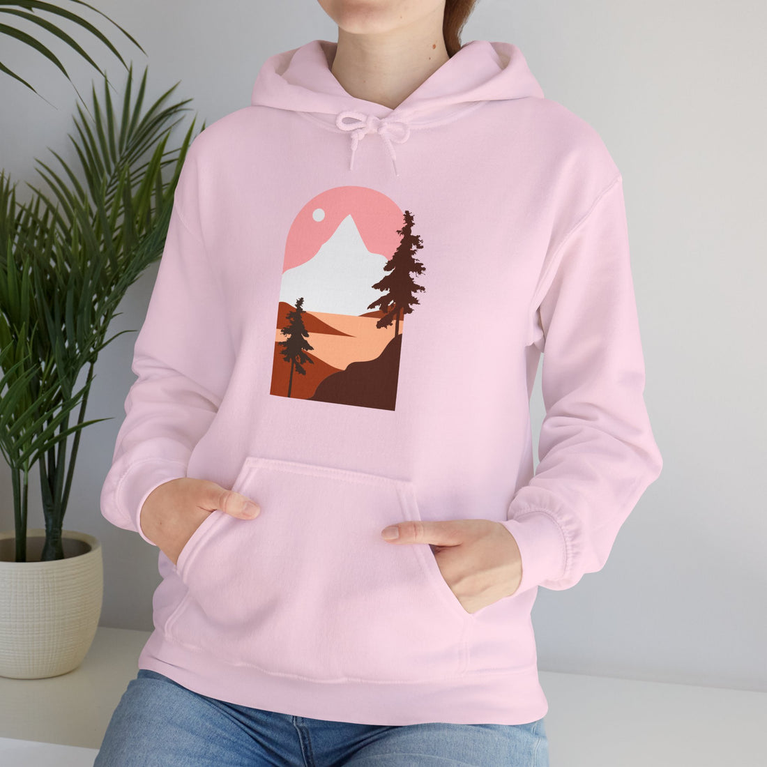 Arched Escape: Scenic Graphic Hoodie