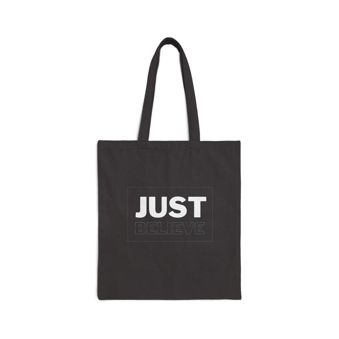 Just Believe Cotton Canvas Tote Bag