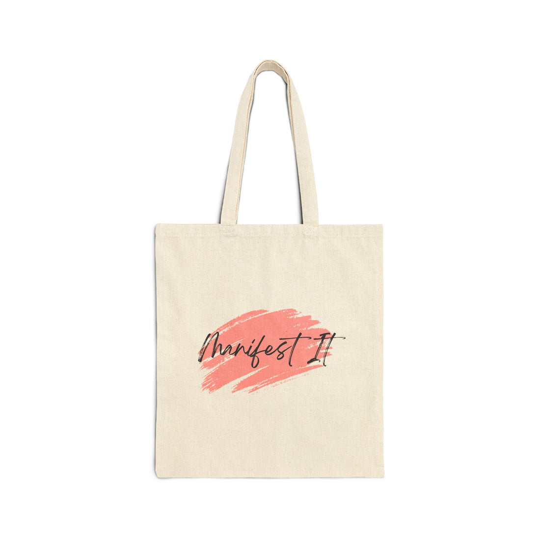 Manifest It Graphic Cotton Canvas Tote Bag