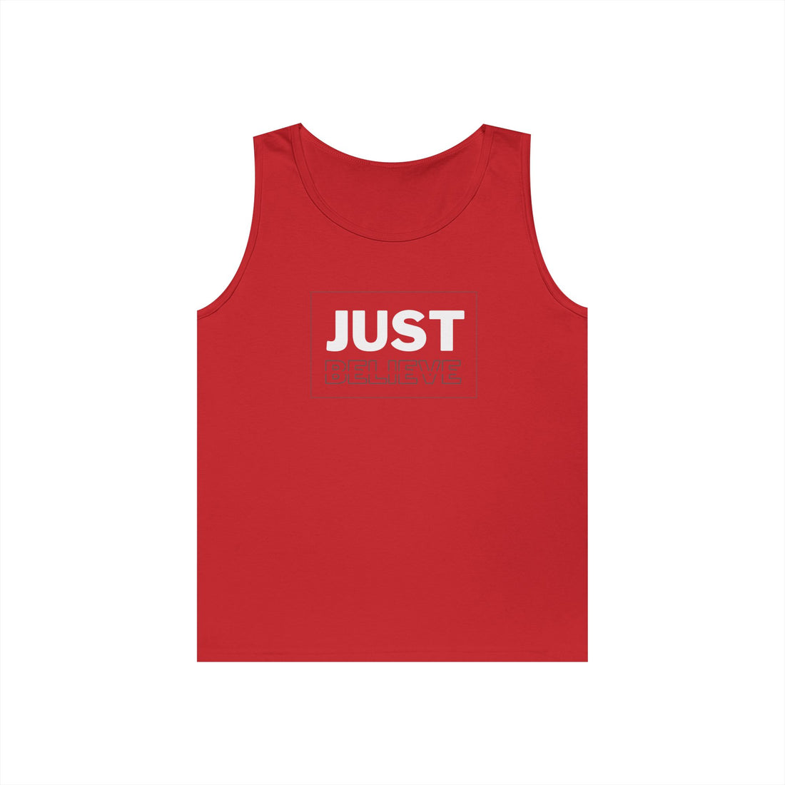 Just Believe Graphic Heavy Cotton Tank Top