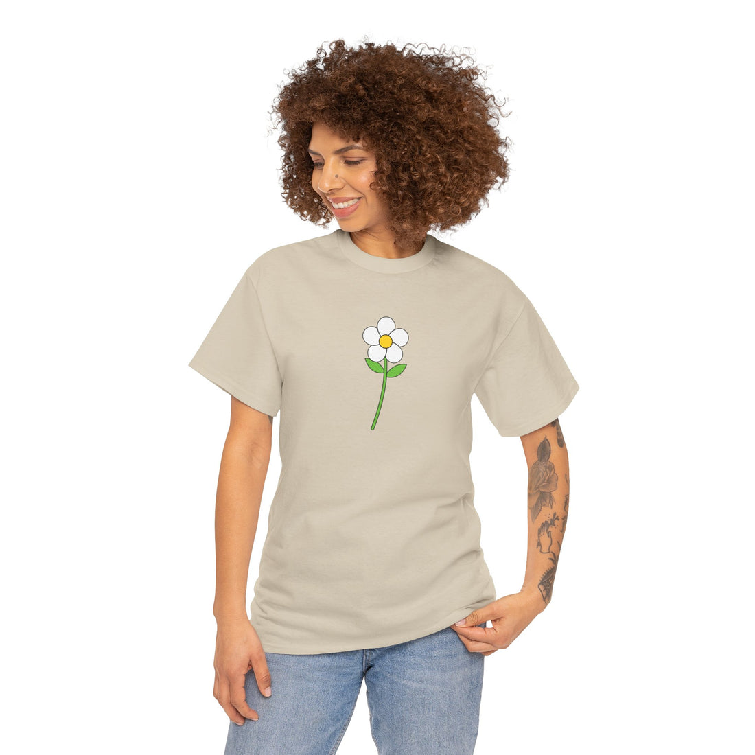 Minimalist Flower Graphic Tee