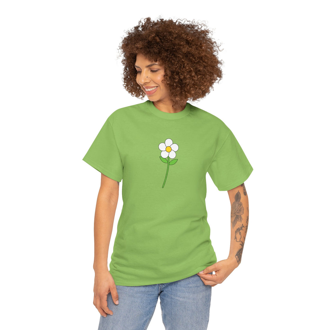 Minimalist Flower Graphic Tee