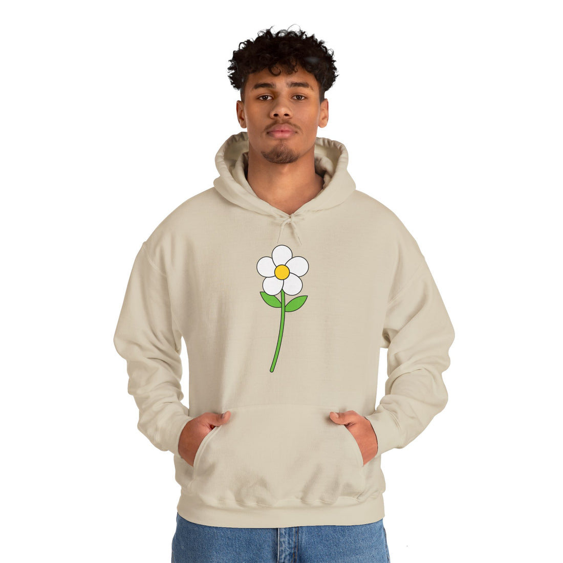 Minimalist Flower Graphic Hoodie