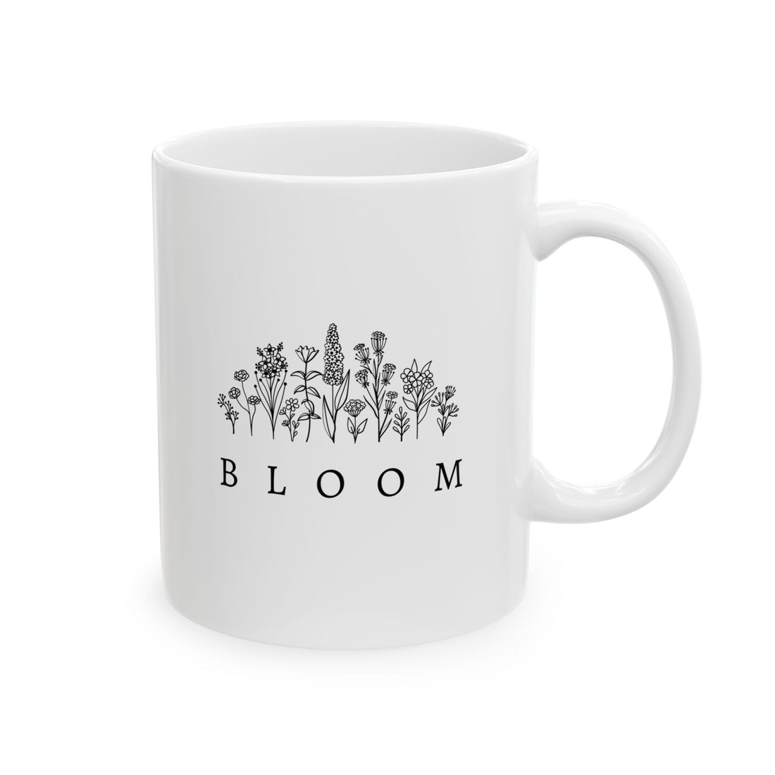 Bloom Flower Graphic Ceramic Mug