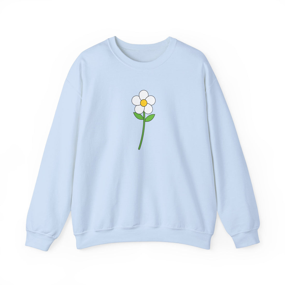 Minimalist Flower Graphic Sweatshirt