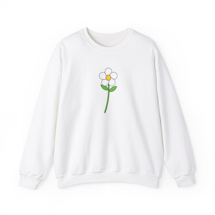 Minimalist Flower Graphic Sweatshirt