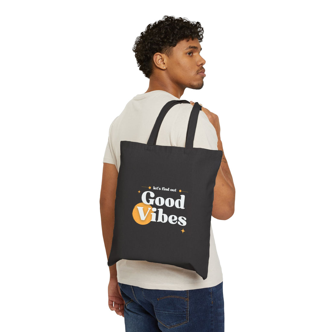 Good Vibes Cotton Canvas Tote Bag