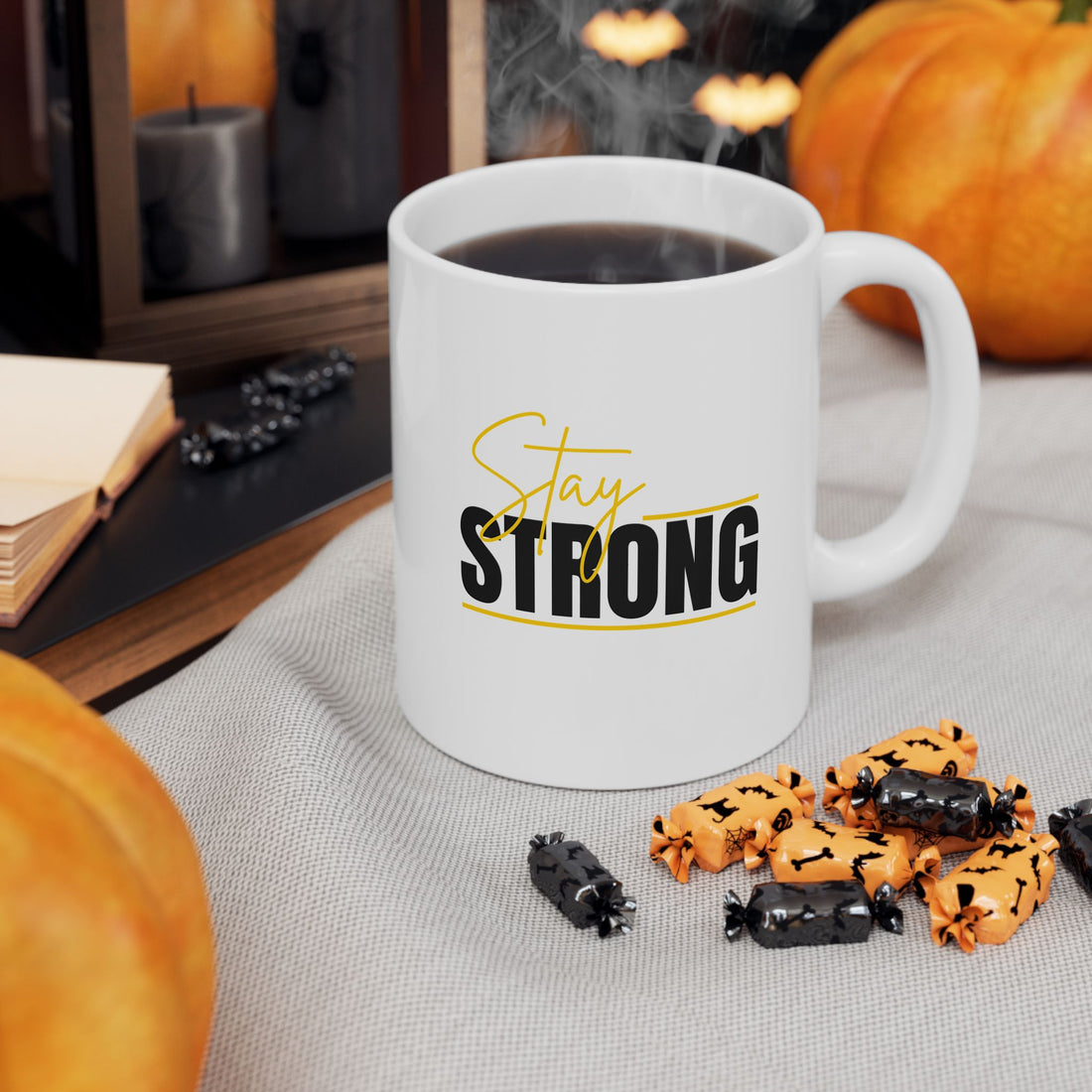 Stay Strong Graphic Ceramic Mug