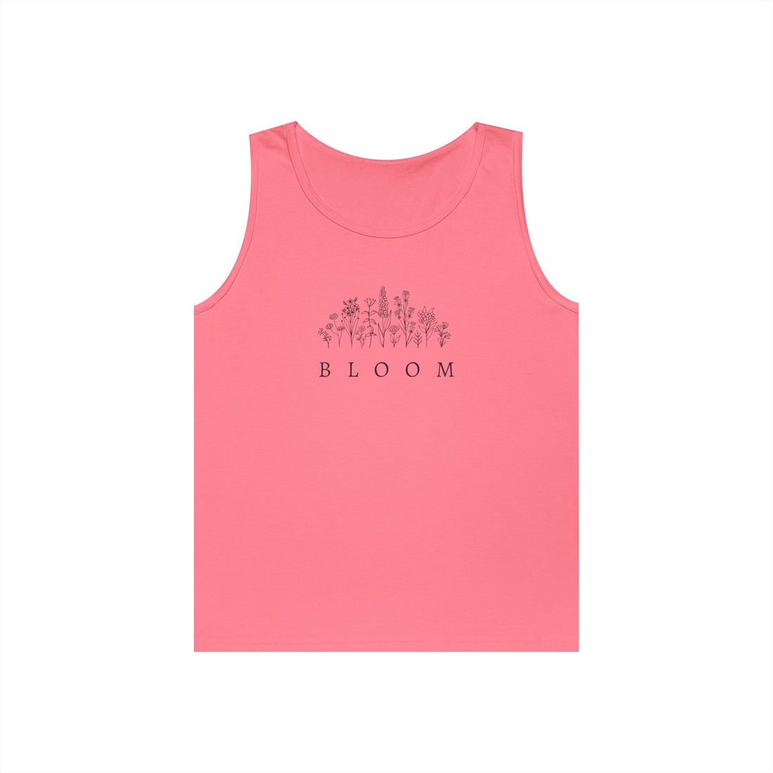 Bloom Flower Graphic Heavy Cotton Tank Top