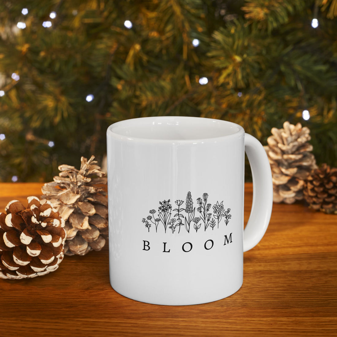 Bloom Flower Graphic Ceramic Mug