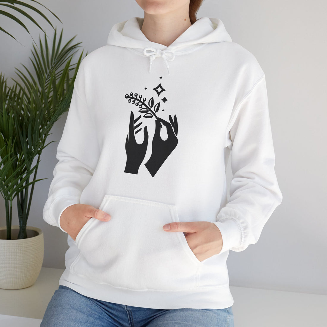 Celestial Unity: Nature-Inspired Graphic Hoodie