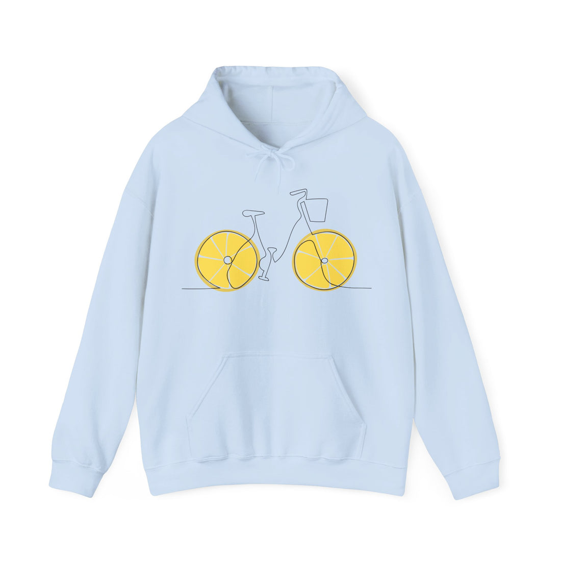 Fresh Ride: Lemon Bicycle Graphic Hoodie