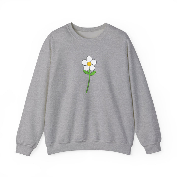 Minimalist Flower Graphic Sweatshirt