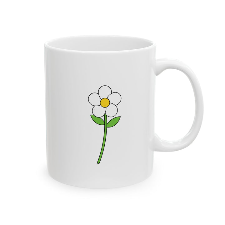 Minimalist Flower Graphic Ceramic Mug