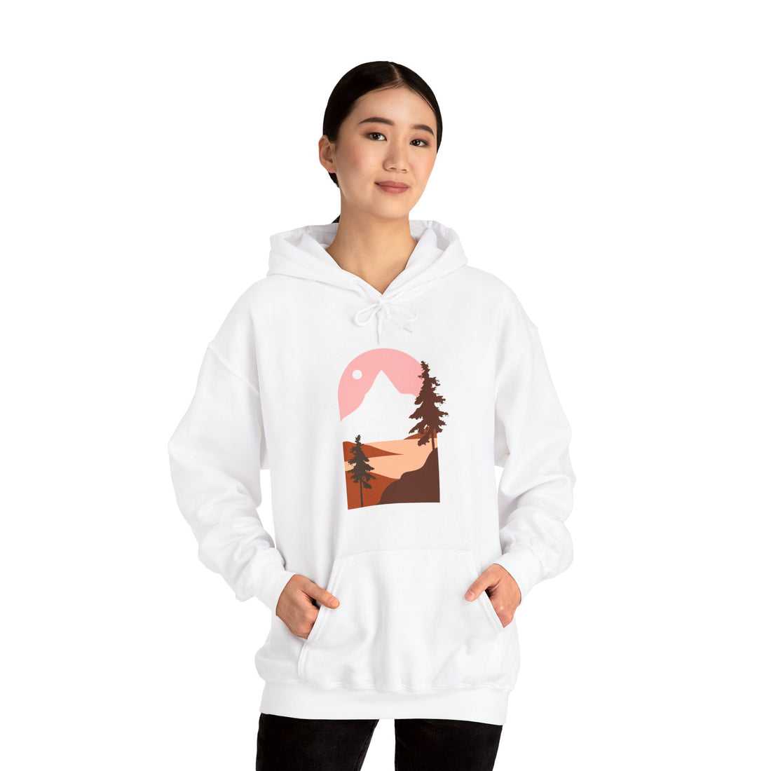 Arched Escape: Scenic Graphic Hoodie