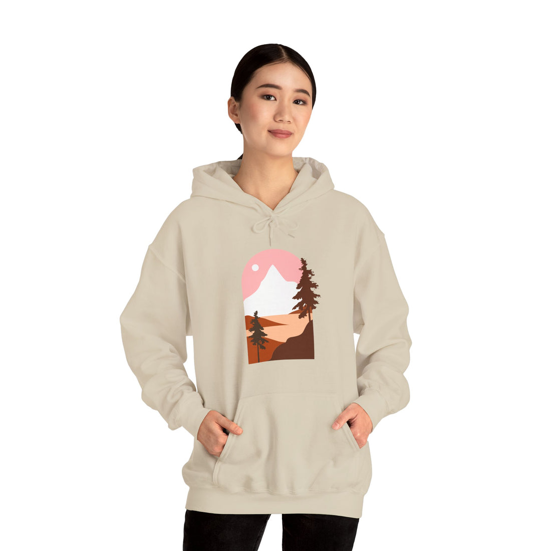 Arched Escape: Scenic Graphic Hoodie