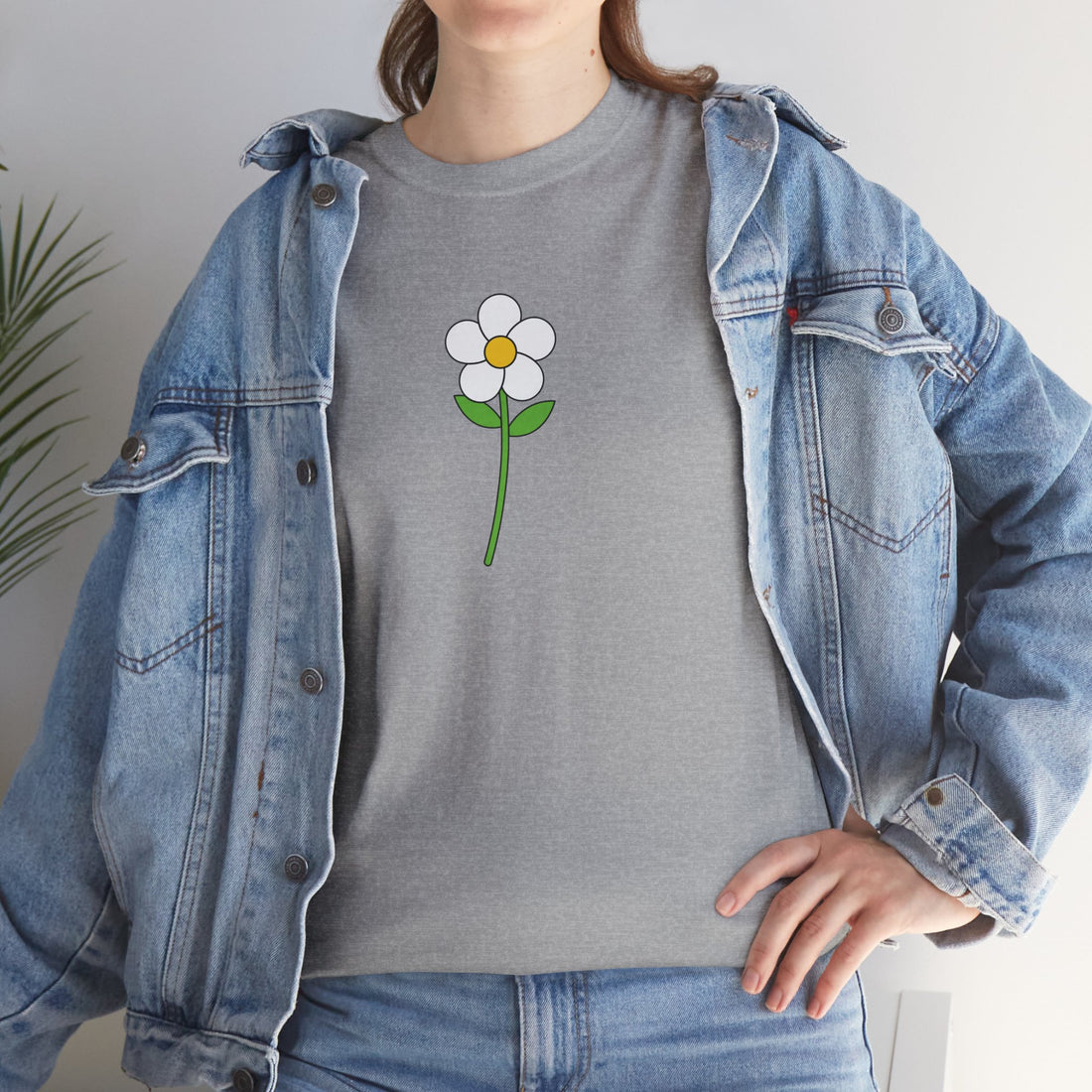 Minimalist Flower Graphic Tee