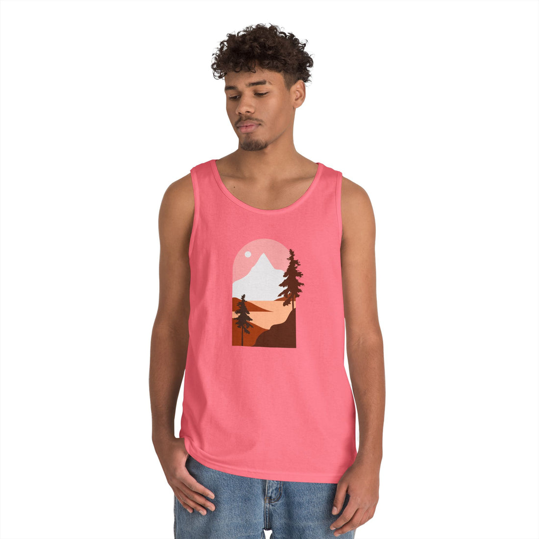 Arched Escape: Scenic Graphic Heavy Cotton Tank Top