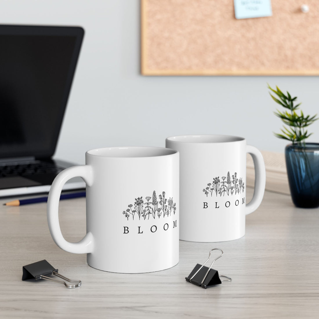 Bloom Flower Graphic Ceramic Mug