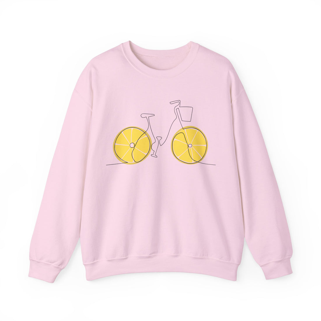 Fresh Ride: Lemon Bicycle Graphic Sweatshirt