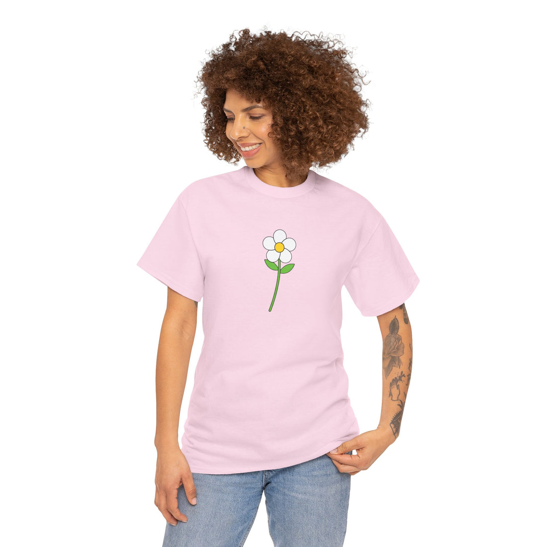 Minimalist Flower Graphic Tee