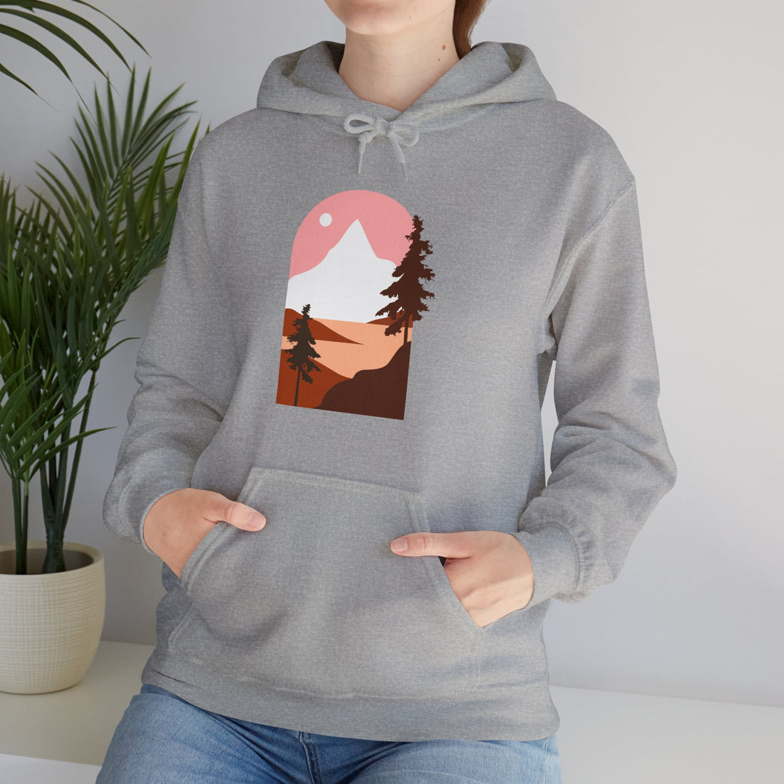 Arched Escape: Scenic Graphic Hoodie