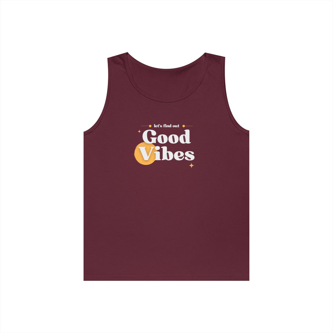 Good Vibes Graphic Heavy Cotton Tank Top