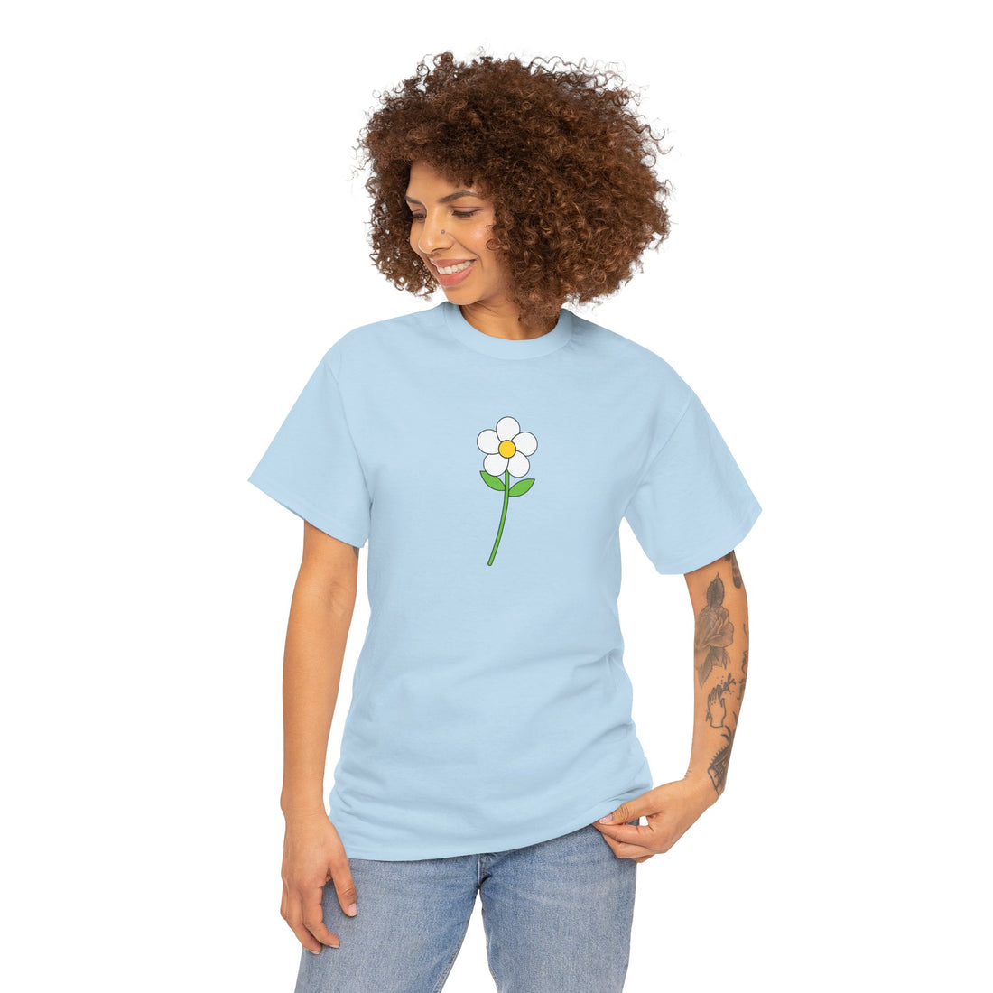 Minimalist Flower Graphic Tee