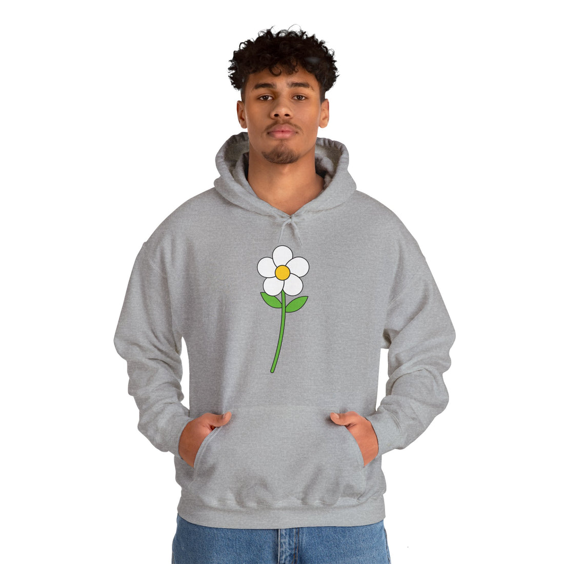 Minimalist Flower Graphic Hoodie