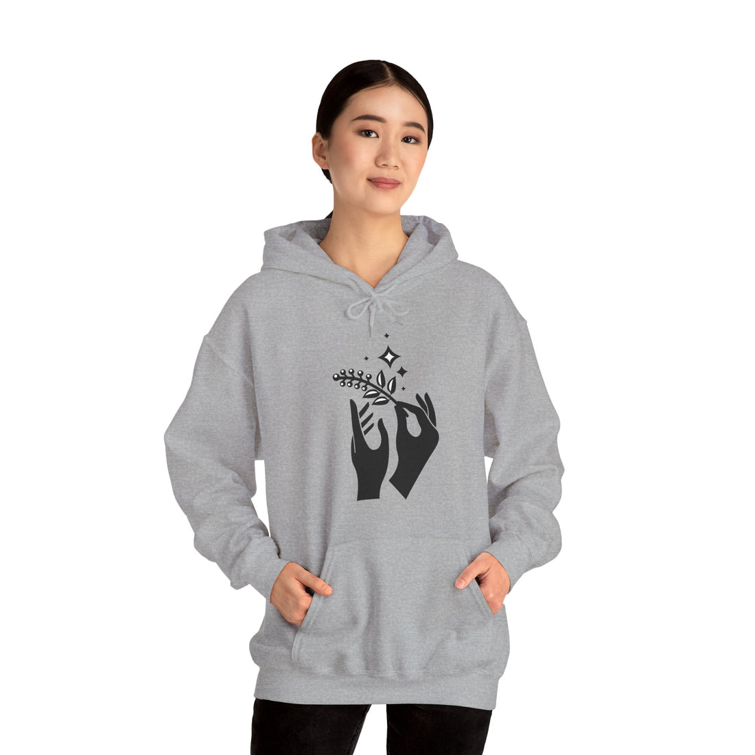 Celestial Unity: Nature-Inspired Graphic Hoodie