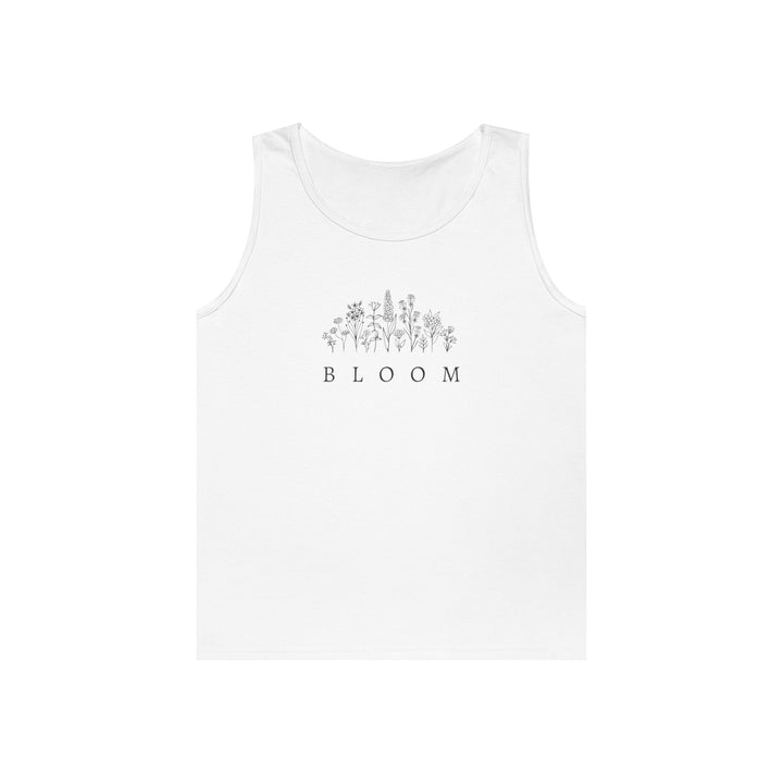 Bloom Flower Graphic Heavy Cotton Tank Top