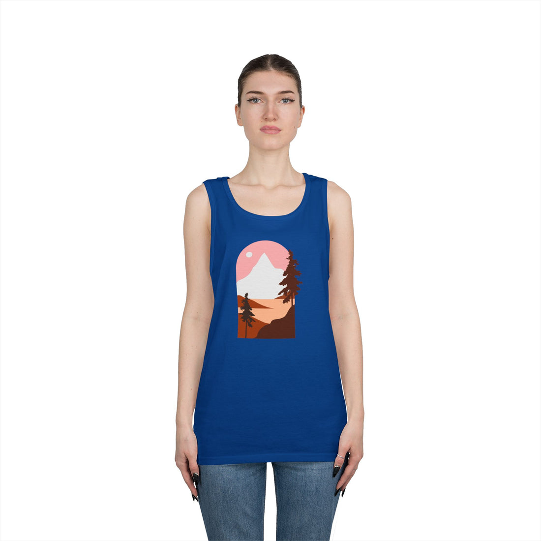 Arched Escape: Scenic Graphic Heavy Cotton Tank Top