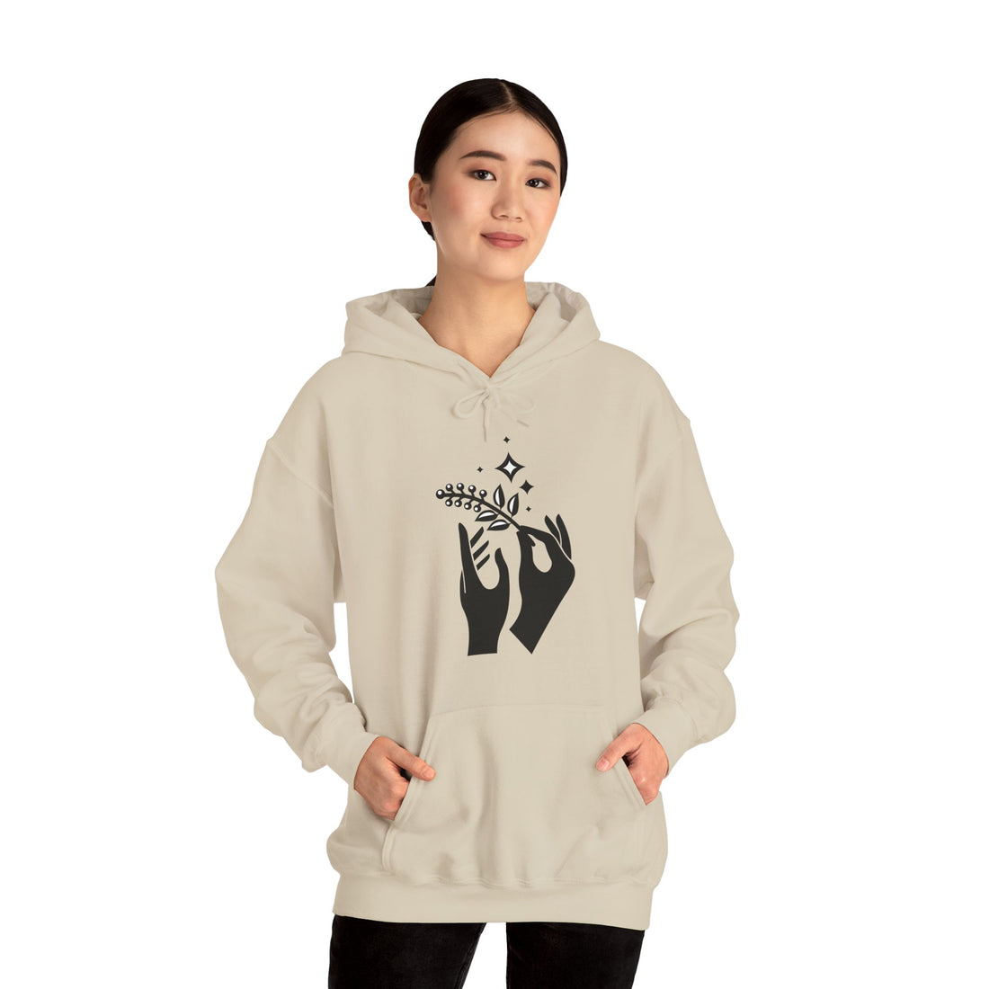 Celestial Unity: Nature-Inspired Graphic Hoodie