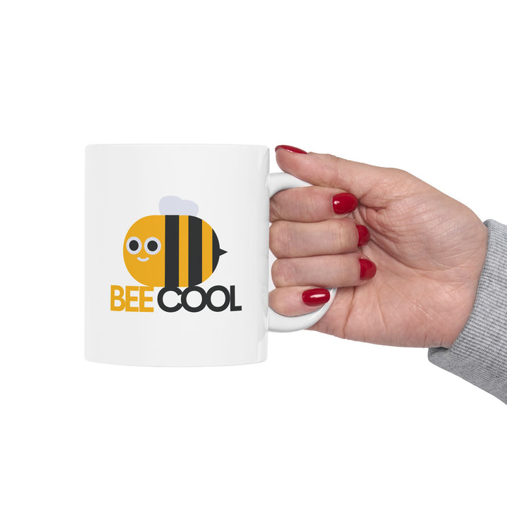 Bee Cool Graphic Ceramic Mug