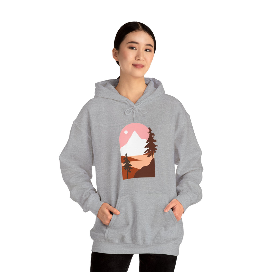 Arched Escape: Scenic Graphic Hoodie