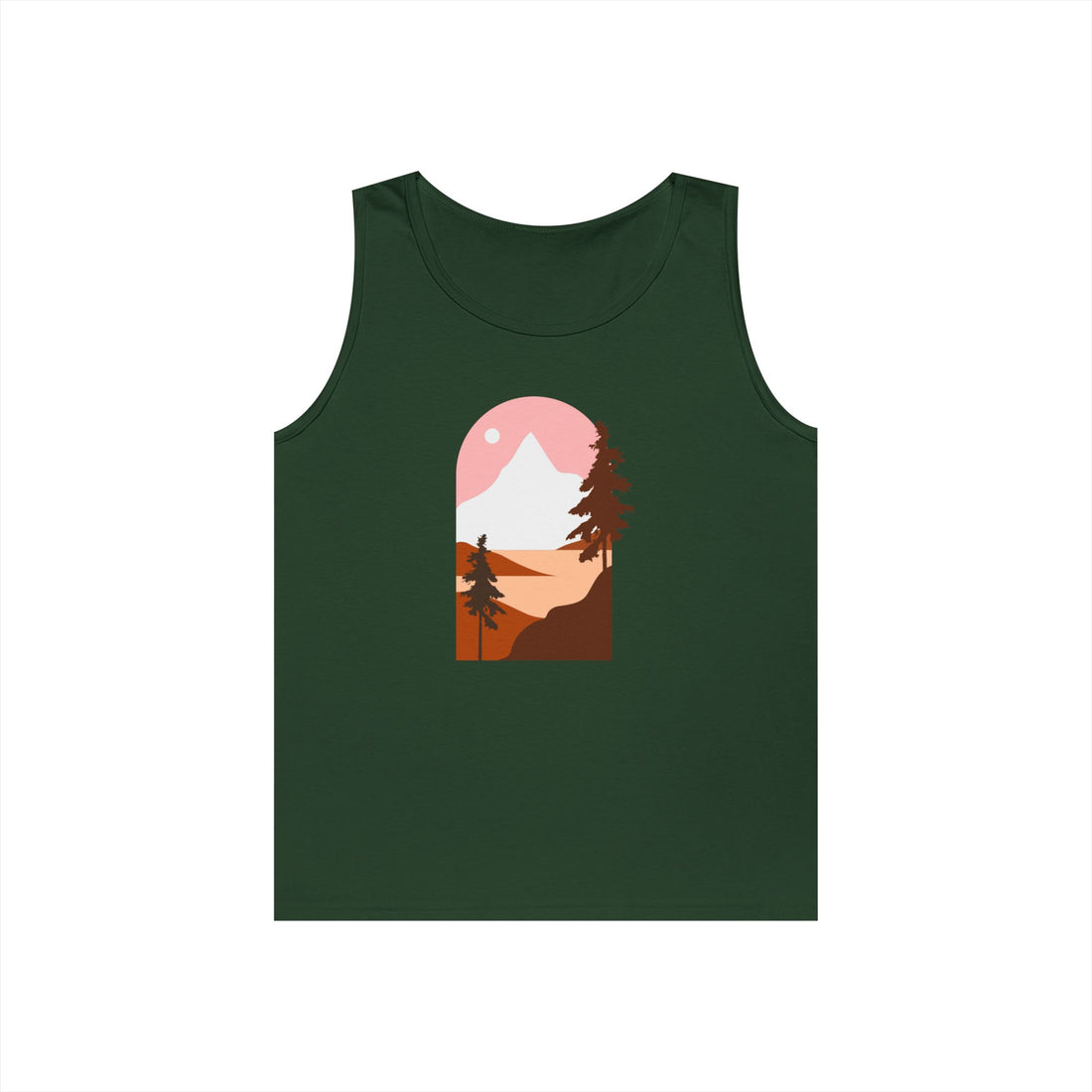 Arched Escape: Scenic Graphic Heavy Cotton Tank Top