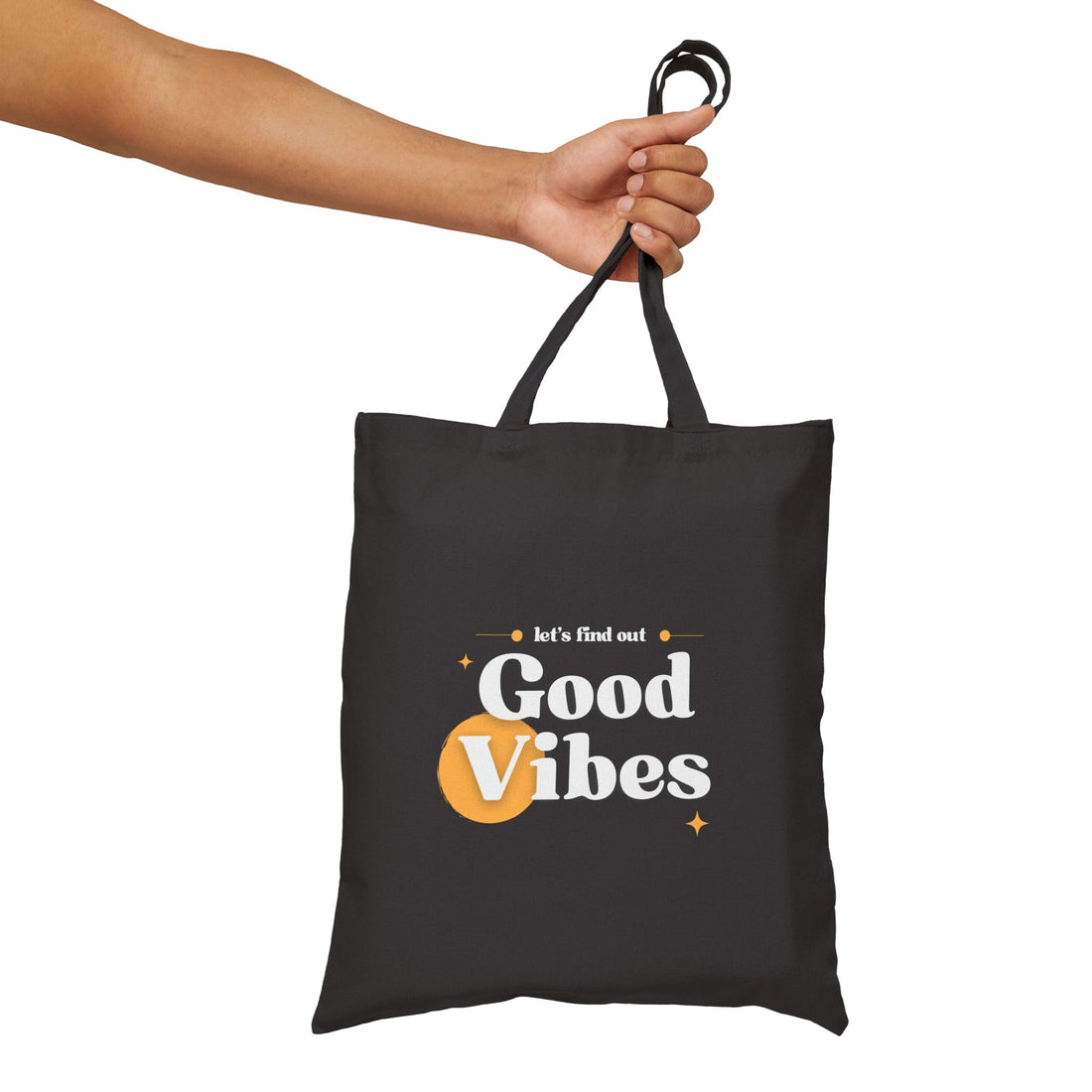 Good Vibes Cotton Canvas Tote Bag