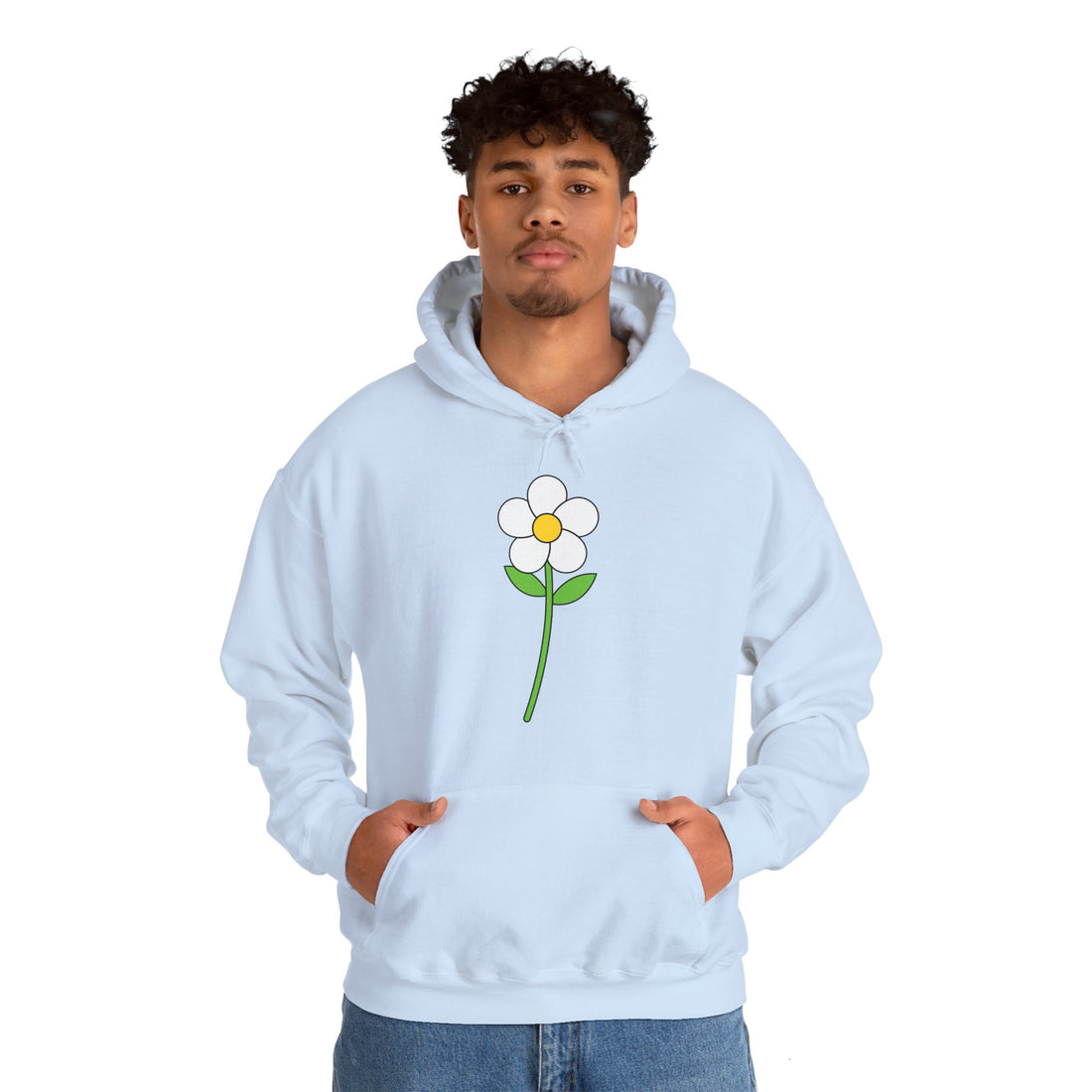 Minimalist Flower Graphic Hoodie