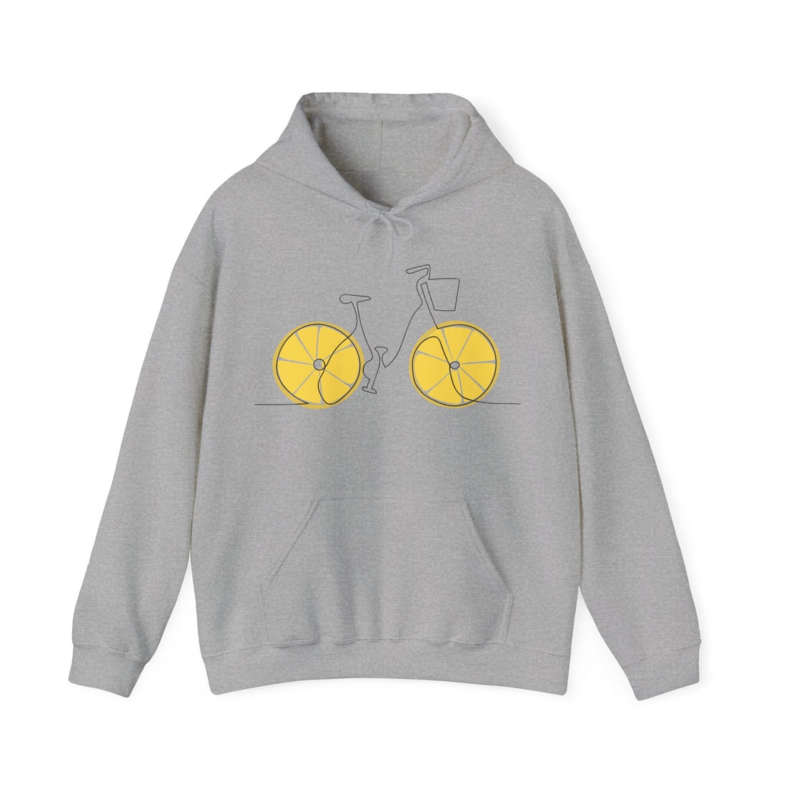 Fresh Ride: Lemon Bicycle Graphic Hoodie