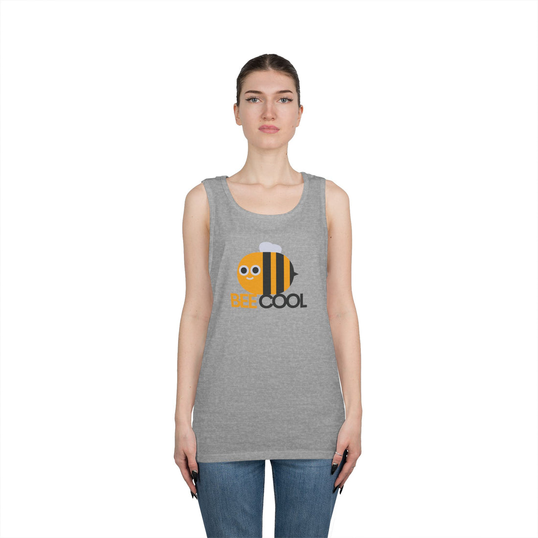 Bee Cool Graphic Heavy Cotton Tank Top